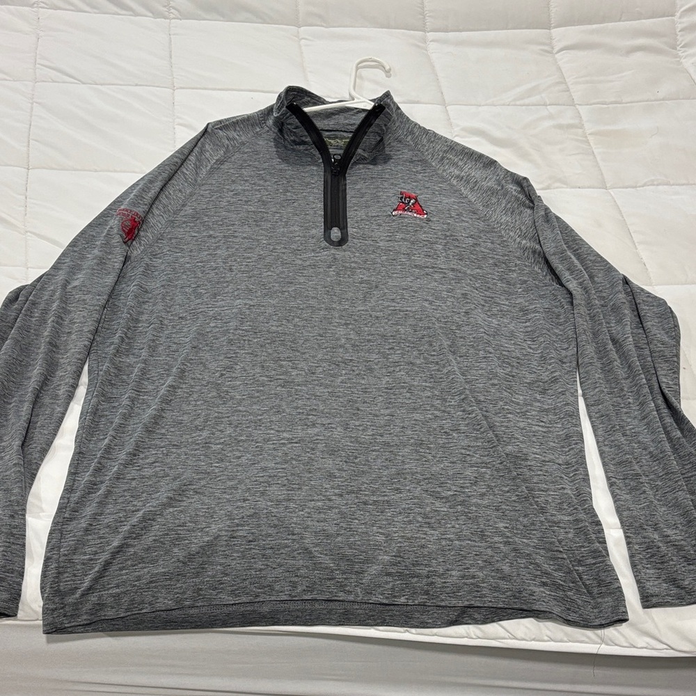 Gray Quarter-Zip Alabama Pullover